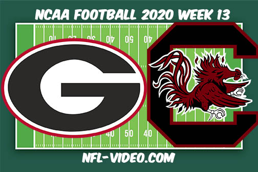 Georgia vs South Carolina Football Full Game & Highlights 2020 College Football Week 13