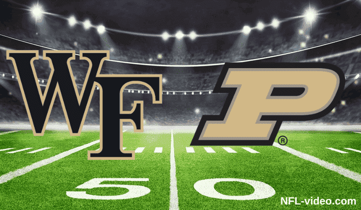 Wake Forest Demon Deacons vs. Purdue Boilermakers - Full Game Replay - College Football - September 12, 2026