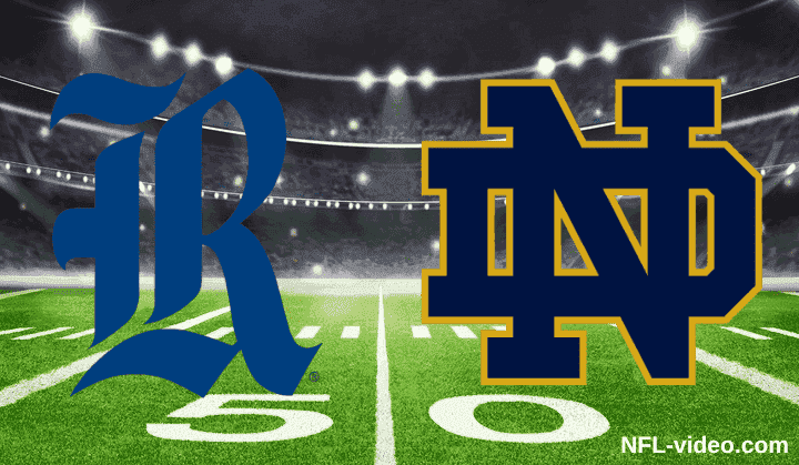 Rice Owls vs. Notre Dame Fighting Irish - Full Game Replay - College Football - September 12, 2026