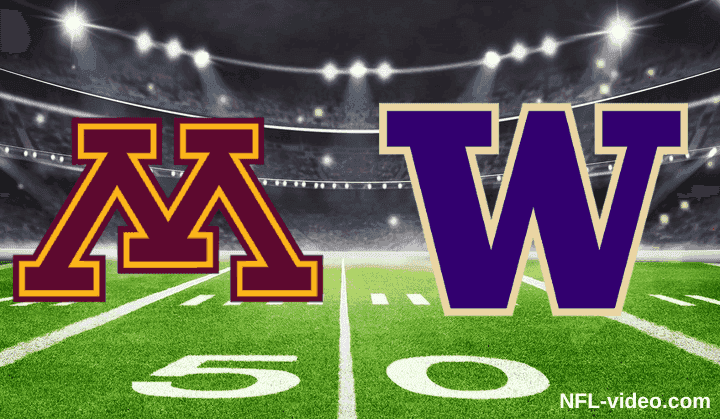 Minnesota Golden Gophers vs. Washington Huskies - Full Game Replay - College Football - September 26, 2026