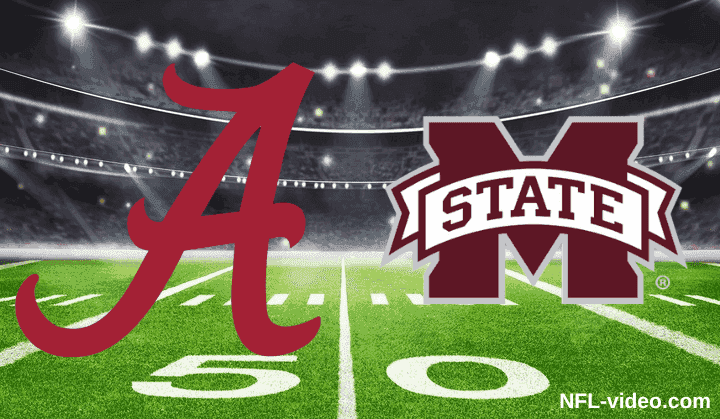 Alabama Crimson Tide vs. Mississippi State Bulldogs - Full Game Replay - College Football - October 3, 2026