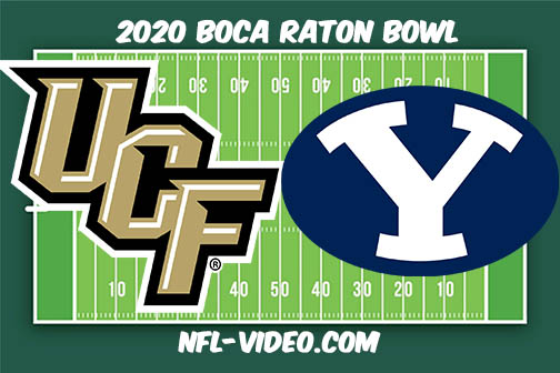UCF vs BYU Football Full Game & Highlights 2020 Boca Raton Bowl