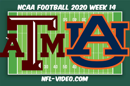 Texas A&M vs Auburn Football Full Game & Highlights 2020 College Football Week 14