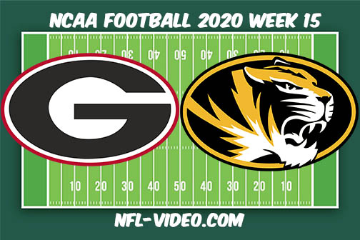 Georgia vs Missouri Football Full Game & Highlights 2020 College Football Week 15