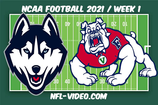 UConn vs Fresno State Week 1 2021 Football Full Game Replay 2021 College Football