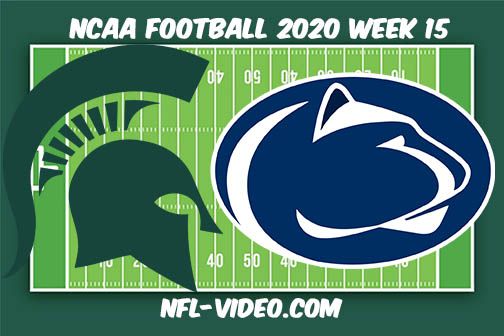 Michigan State vs Penn State Football Full Game & Highlights 2020 College Football Week 15