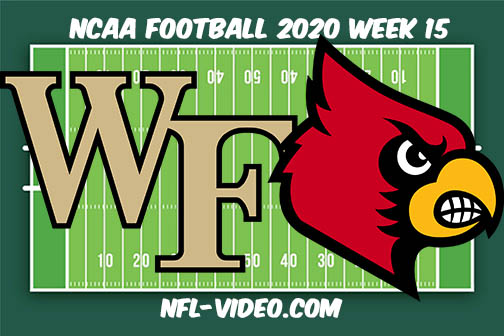 Wake Forest vs Louisville Football Full Game & Highlights 2020 College Football Week 15