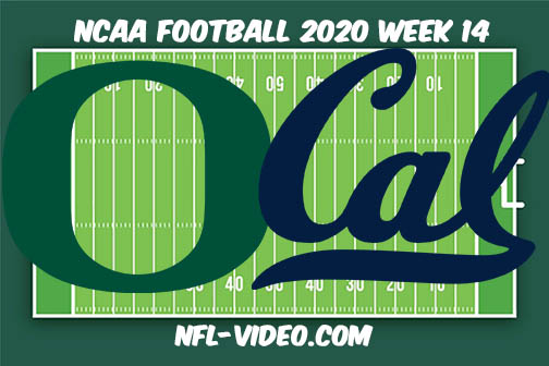 Oregon vs California Football Full Game & Highlights 2020 College Football Week 14