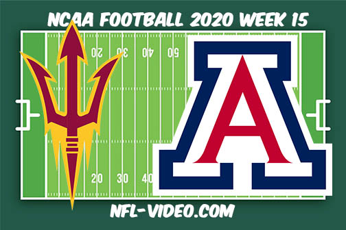 Arizona State vs Arizona Football Full Game & Highlights 2020 College Football Week 15