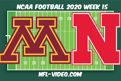 Minnesota vs Nebraska Football Full Game & Highlights 2020 College Football Week 15