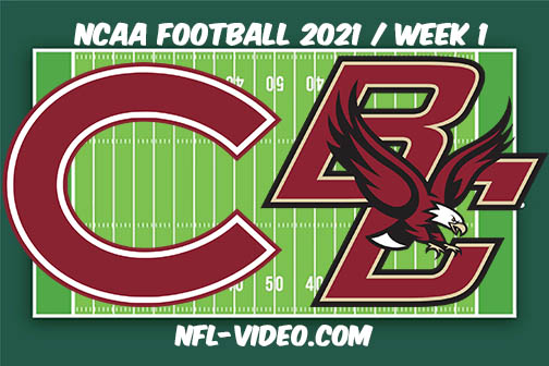Colgate vs Boston College Week 1 2021 Football Full Game Replay 2021 College Football