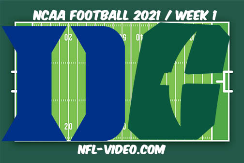 Duke vs Charlotte Week 1 2021 Football Full Game Replay 2021 College Football
