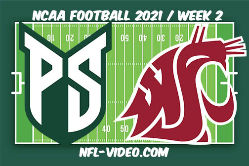 Portland State vs Washington State Week 2 Full Game Replay 2021 NCAA College Football