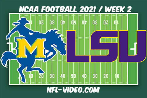 McNeese vs LSU Week 2 Full Game Replay 2021 NCAA College Football