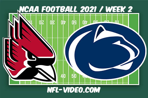 Ball State vs Penn State Week 2 Full Game Replay 2021 NCAA College Football