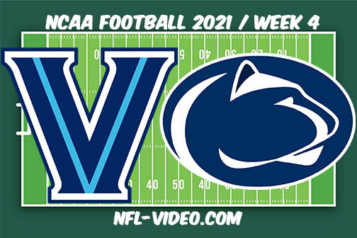 Villanova vs Penn State Football Week 4 Full Game Replay 2021 NCAA College Football