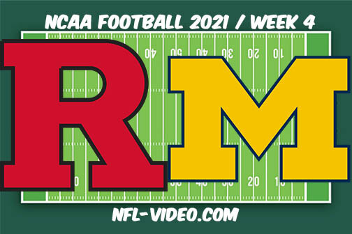 Rutgers vs Michigan Football Week 4 Full Game Replay 2021 NCAA College Football