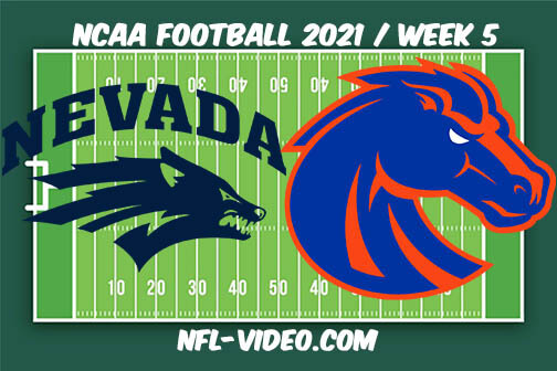 Nevada vs Boise State Football Week 5 Full Game Replay 2021 NCAA College Football
