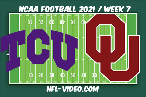 TCU vs Oklahoma Football Week 7 Full Game Replay 2021 NCAA College Football