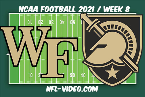 Wake Forest vs Army Football Week 8 Full Game Replay 2021 NCAA College Football