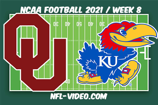Oklahoma vs Kansas Football Week 8 Full Game Replay 2021 NCAA College Football