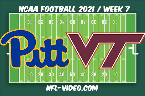 Pittsburgh vs Virginia Tech Football Week 7 Full Game Replay 2021 NCAA College Football