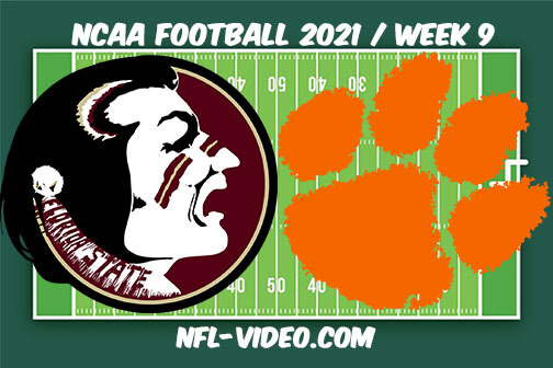 Florida State vs Clemson Football Week 9 Full Game Replay 2021 NCAA College Football