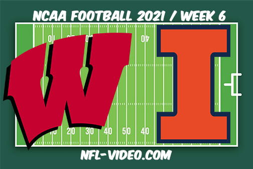 Wisconsin vs Illinois Football Week 6 Full Game Replay 2021 NCAA College Football