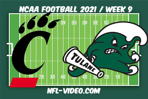 Cincinnati vs Tulane Football Week 9 Full Game Replay 2021 NCAA College Football