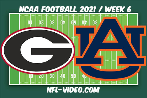Georgia vs Auburn Football Week 6 Full Game Replay 2021 NCAA College Football
