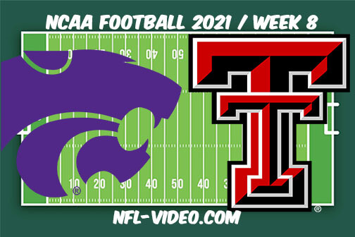Kansas State vs Texas Tech  Football Week 8 Full Game Replay 2021 NCAA College Football
