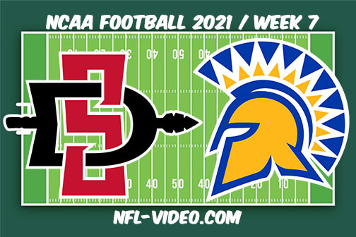 San Diego State vs San José State Football Week 7 Full Game Replay 2021 NCAA College Football