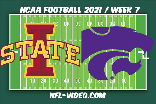 Iowa State vs Kansas State Football Week 7 Full Game Replay 2021 NCAA College Football