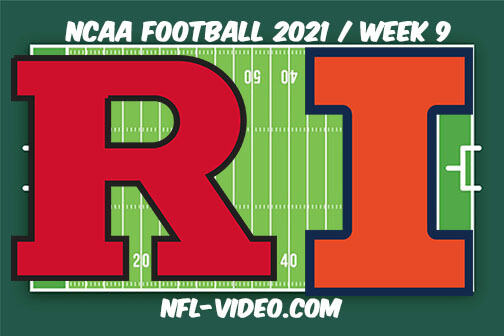 Rutgers vs Illinois Football Week 9 Full Game Replay 2021 NCAA College Football