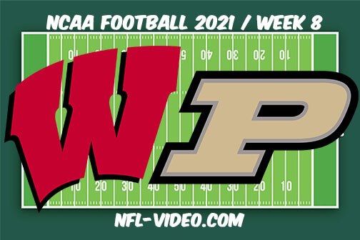 Wisconsin Badgers vs Purdue Football Week 8 Full Game Replay 2021 NCAA College Football