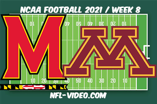 Maryland vs Minnesota Football Week 8 Full Game Replay 2021 NCAA College Football
