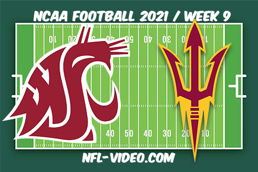 Washington State vs Arizona State Football Week 9 Full Game Replay 2021 NCAA College Football