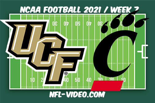 UCF vs Cincinnati Football Week 7 Full Game Replay 2021 NCAA College Football