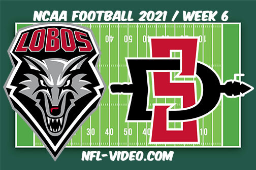 New Mexico vs San Diego State Football Week 6 Full Game Replay 2021 NCAA College Football