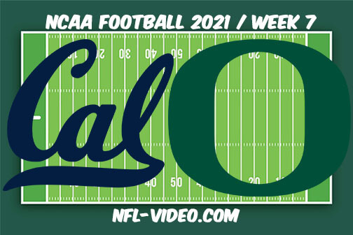California vs Oregon Football Week 7 Full Game Replay 2021 NCAA College Football