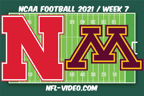 Nebraska vs Minnesota Football Week 7 Full Game Replay 2021 NCAA College Football