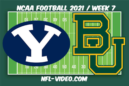 BYU vs Baylor Football Week 7 Full Game Replay 2021 NCAA College Football