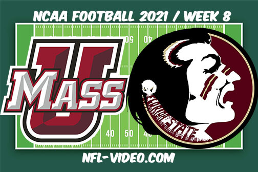 UMass vs Florida State Football Week 8 Full Game Replay 2021 NCAA College Football