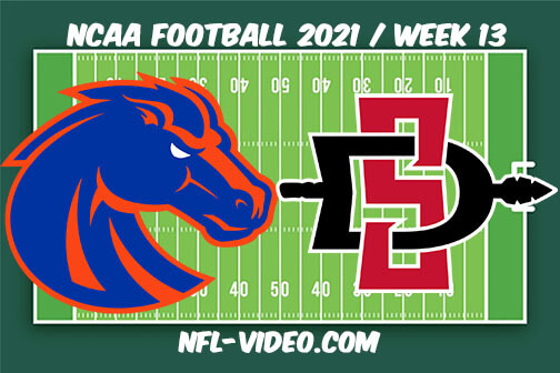 Boise State vs San Diego State Football Week 13 Full Game Replay 2021 NCAA College Football