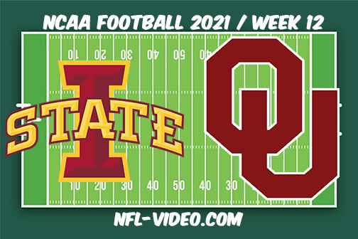 Iowa State vs Oklahoma Football Week 12 Full Game Replay 2021 NCAA College Football