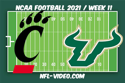 Cincinnati vs South Florida Football Week 11 Full Game Replay 2021 NCAA College Football