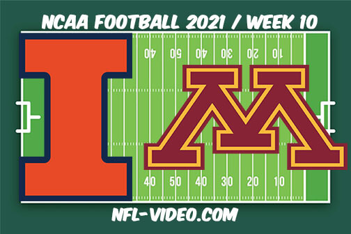 Illinois vs Minnesota Football Week 10 Full Game Replay 2021 NCAA College Football