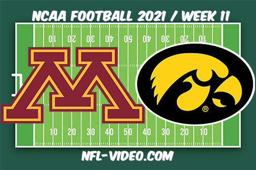 Minnesota vs Iowa Football Week 11 Full Game Replay 2021 NCAA College Football