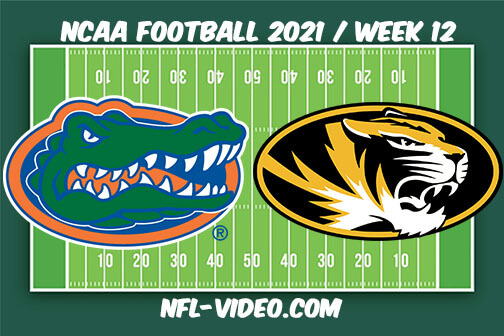 Florida vs Missouri Football Week 12 Full Game Replay 2021 NCAA College Football