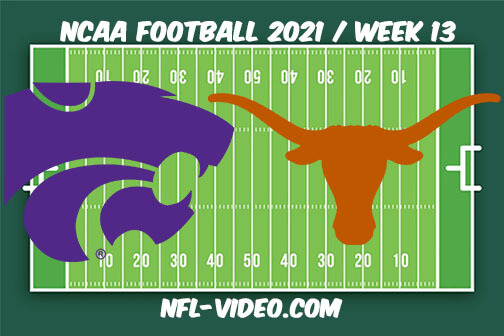 Kansas State vs Texas Football Week 13 Full Game Replay 2021 NCAA College Football